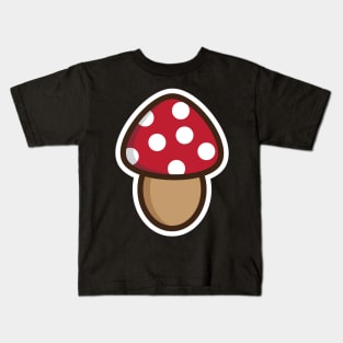 red mushroom Kids T-Shirt